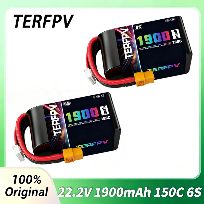 1/2Pcs TERFPV Lipo 6S 1900mAh  - đánh giá và giá Drone Racing Battery